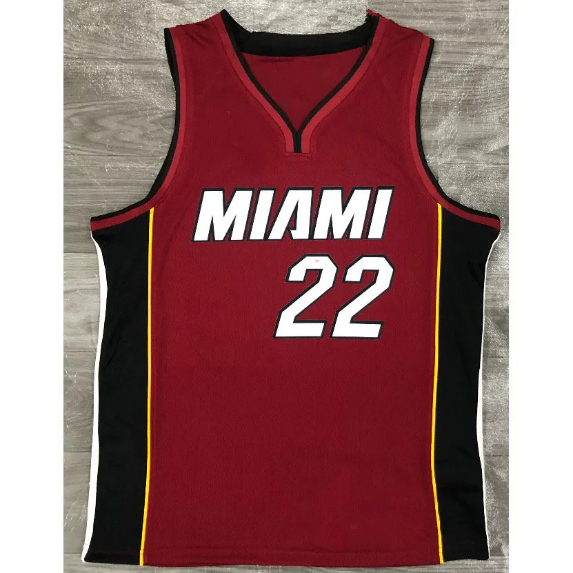 All embroidery BUTLER HERRO ADO WADE 22# 2021 maroon V-neck basketball jersey Customize men's women youth Vest add any number name XS-5XL 6XL Vest