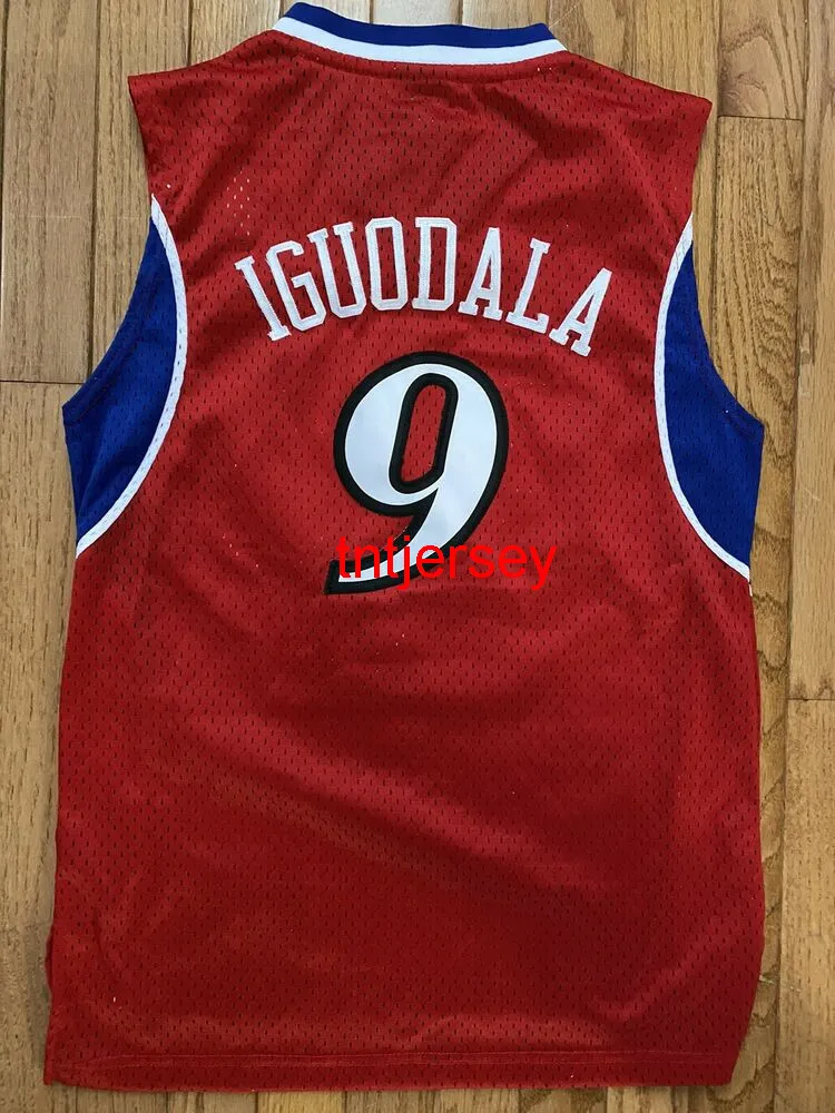ステッチされたAndre Iguodala New Embroidery JerseyサイズXS-6XLカスタム任意の名前バスケットボールジャージ