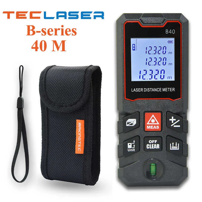 TECLASER Laser Distance Ure Laser Mètre Laser Télémètre 40M Bande Uring  Dispositif Télémètre Numérique Bande Ure Outil 210719 Du 12,46 €