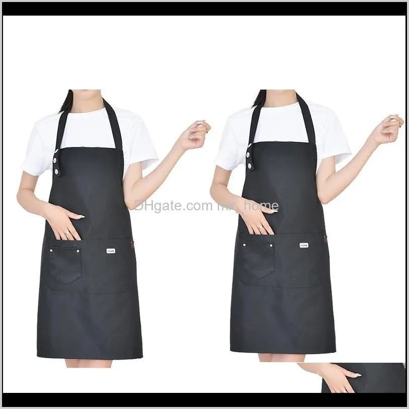 2 pack men women adjustable bib apron cooking chef dress with pocket