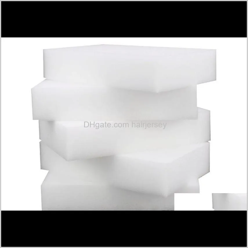 200pcs 10*6*2 cm white magic cleaning melamine sponge eraser high quality magic sponge esponja magica super cleaning gel
