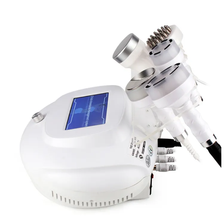 puissant portable amincissant 6 en 1 Ultrasons 80K Cavitation Radio Fréquence RF Vide Soins de la Peau Masseur Mince forme du corps Perte de poids machine