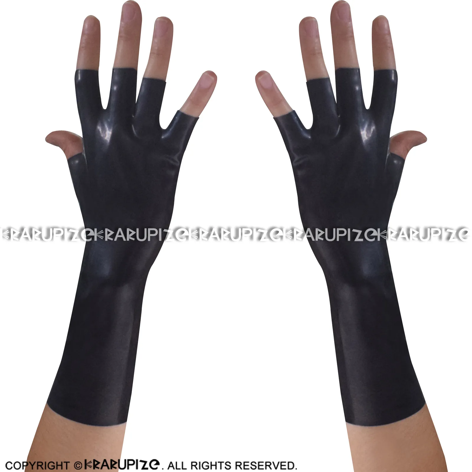 Fingerless latex gloves deals