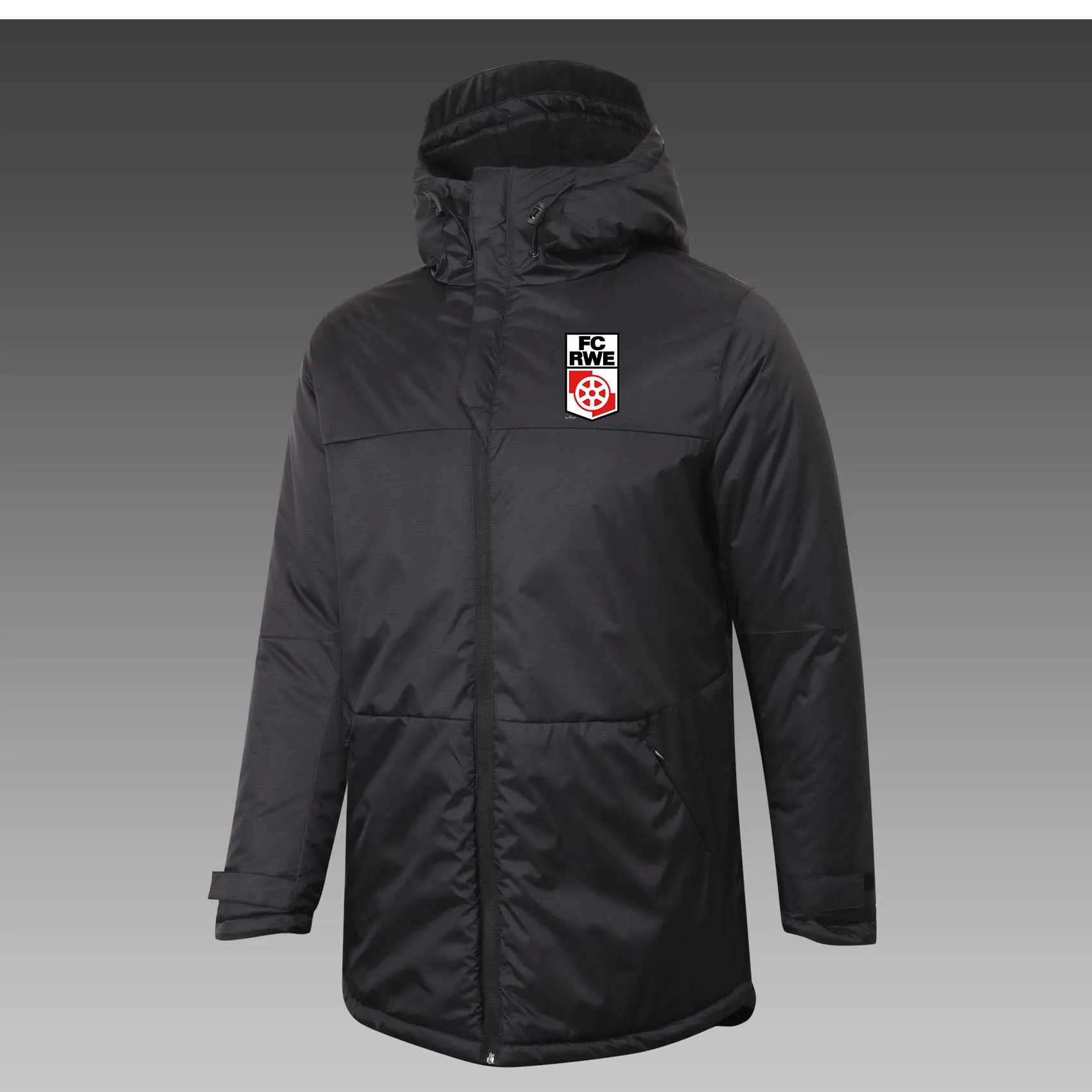 Hommes FC Rot Weiss Erfurt vers le bas hiver loisirs de plein air manteau de sport vêtements d'extérieur Parkas emblèmes d'équipe personnalisés