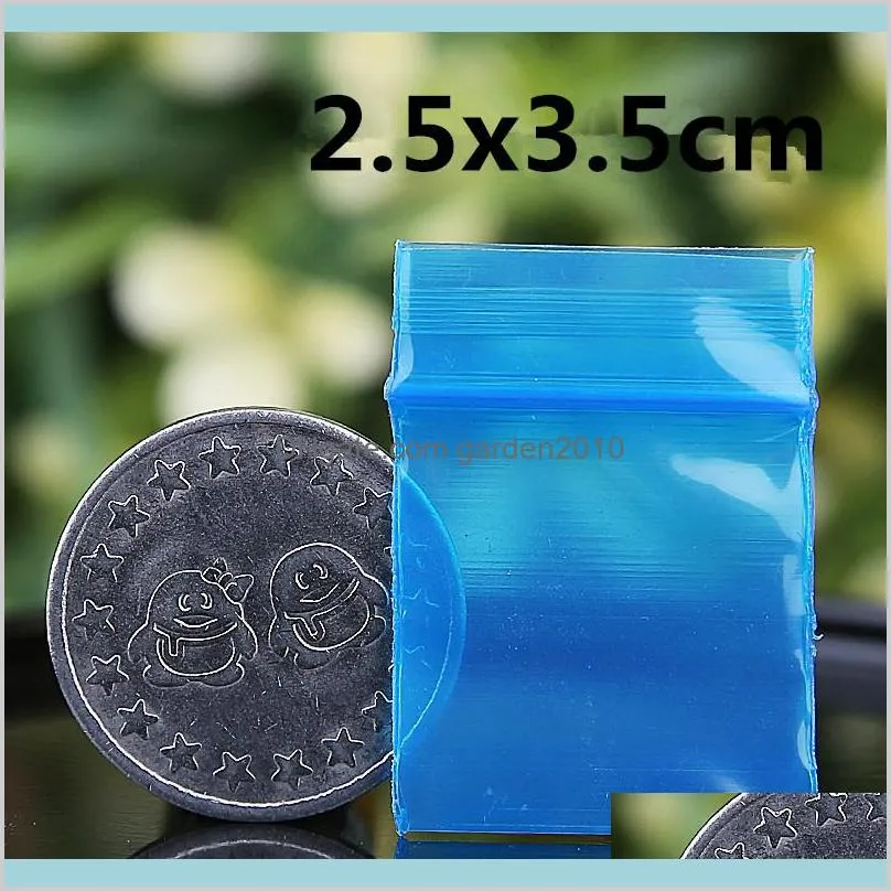 Blue Mini Miniature Zip Lock Grip