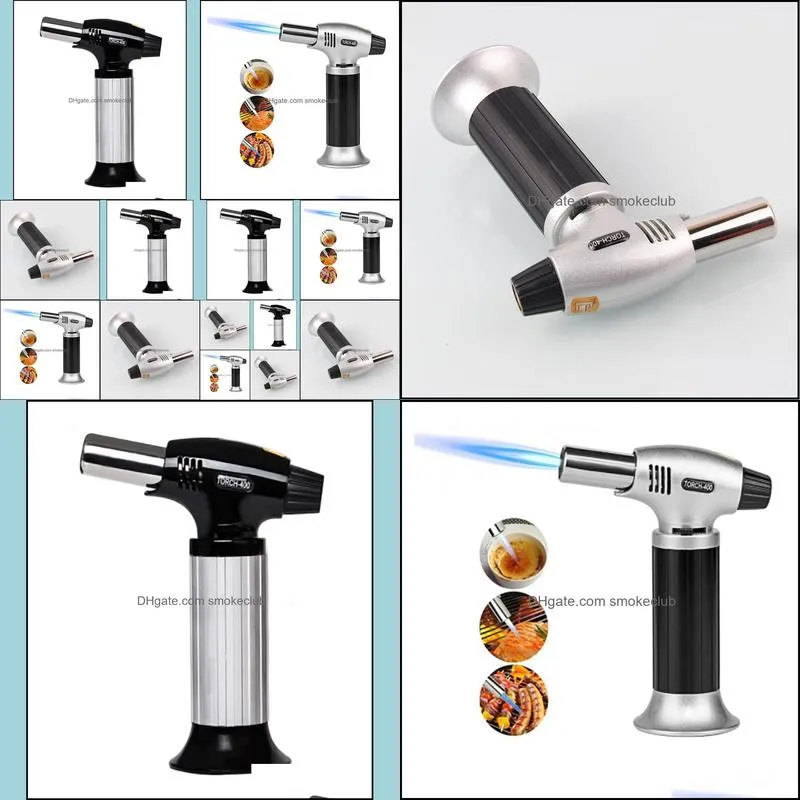 1300C Butane Scorch Torch  Flame Lighters Chef Cooking Refillable Adjustable Flame Kitchen Lighter Spray Gun Picnic Tool RRD6793