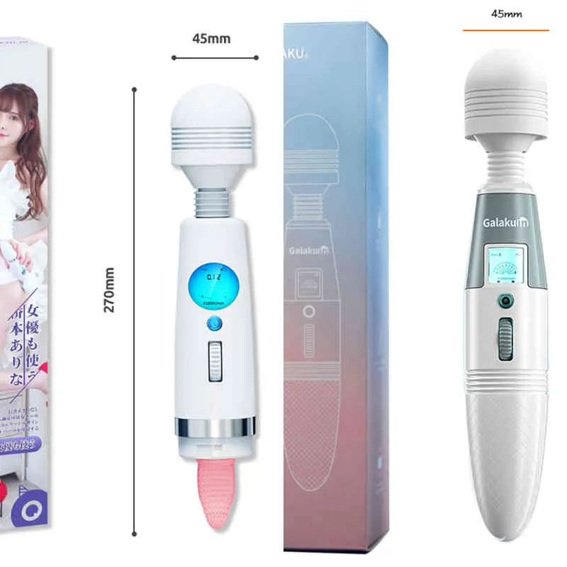 Nxy Vibratoren Sex Japan Großer Vibrator, weiblich, LCD-Zauberstab, G-Punkt, leistungsstarker Klitoris-Stimulator, Spielzeug für Erwachsene, 18 Frauen, Shop 1221