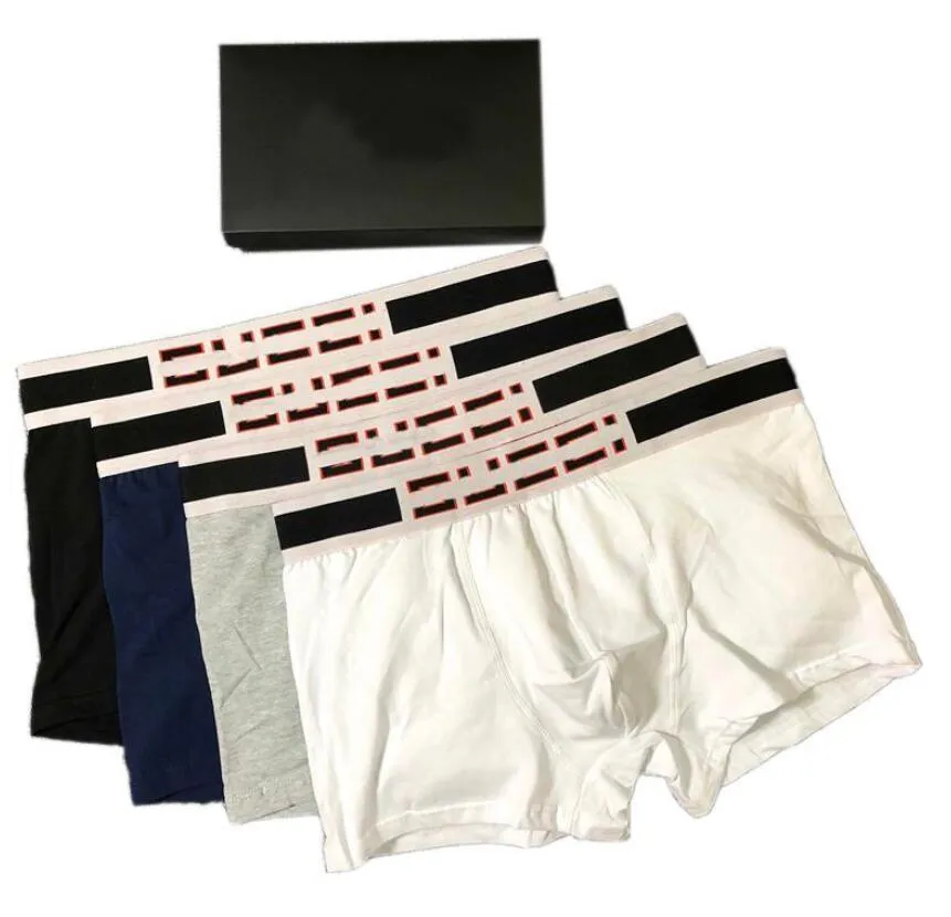 boxer masculino Cueca 1 caixa = 3 peças cueca Sexy Clássico Men Shorts Cueca Respirável Esportes Casuais Confortável Asiático