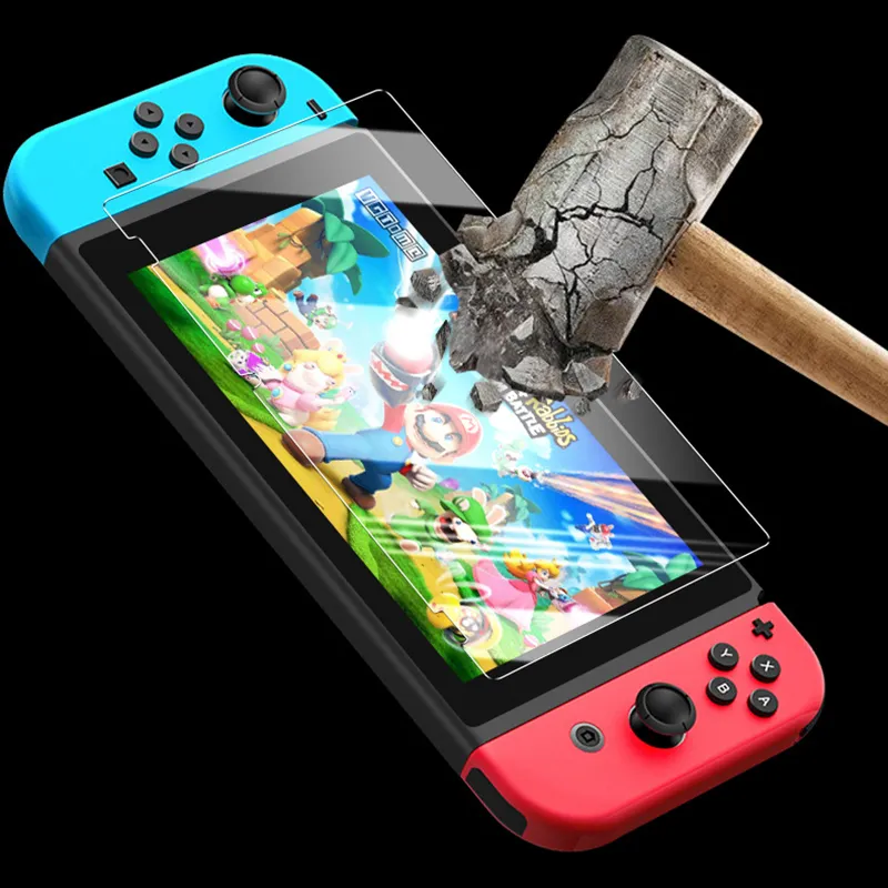 9H HD Screen Protector Protettivo 2.5D Vetro temperato Premium Scudo a prova di esplosione per Nintendo Switch Lite NS Protezione pellicola protettiva