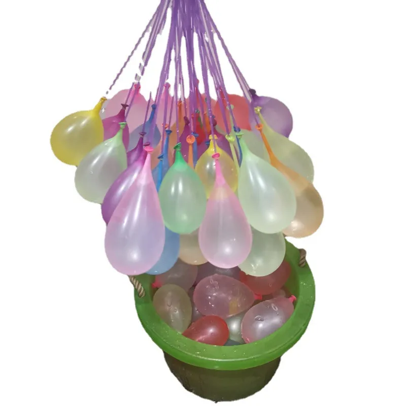 Lutador de água brinquedos de bomba 111 pcs / conjunto balão colorido colorido Água-cheia de água incrível jogo de brinquedo verão festa de jogo ao ar livre smash it pool beach menino menina tress