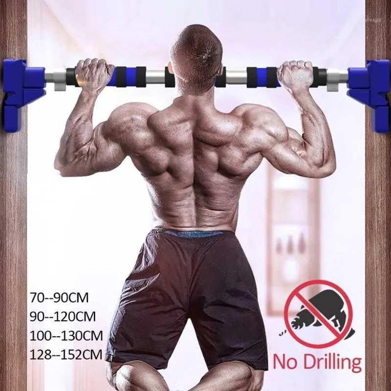 Horisontella barer dörrstål 500 kg hemmet gym träning haka push up pull training bar sport fitness sit-ups utrustning tung tjänst