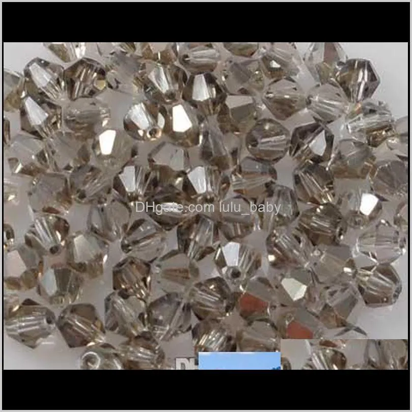 wholesale 1000pcs/lot shipping 4mm bicone crystal spacer 5301# beads diy u pick