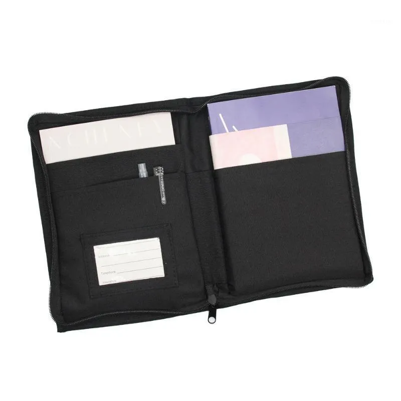 Förvaringspåsar Bil Oxford Cloth Multi-Pocket Portable File Bag Handske Box Manuell registreringskort Auto Products Tillbehör