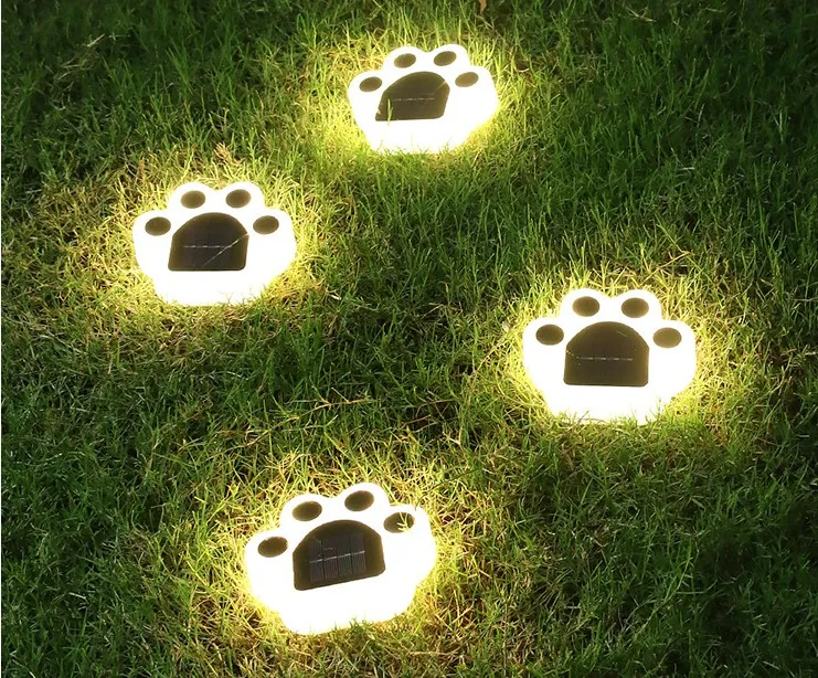 Solar Lawn Lamp New Garden Plug-in solljus LED Underground Ljus Landskap Ljuspowered Väggdekoration Nödgata Ljus