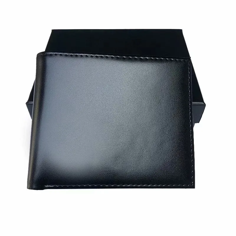 bolsas de grife de couro de couro carteira clássica carteira curta designer masculino de carteira com caixa