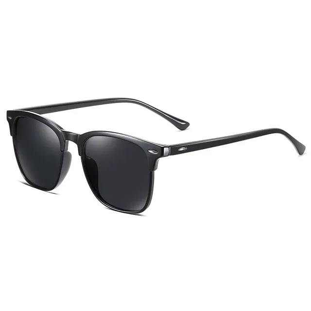 Polarized Sunglasses Men Retro Mirror Square Sun glasses Vintage Anti-Glare Driver's Eyewear