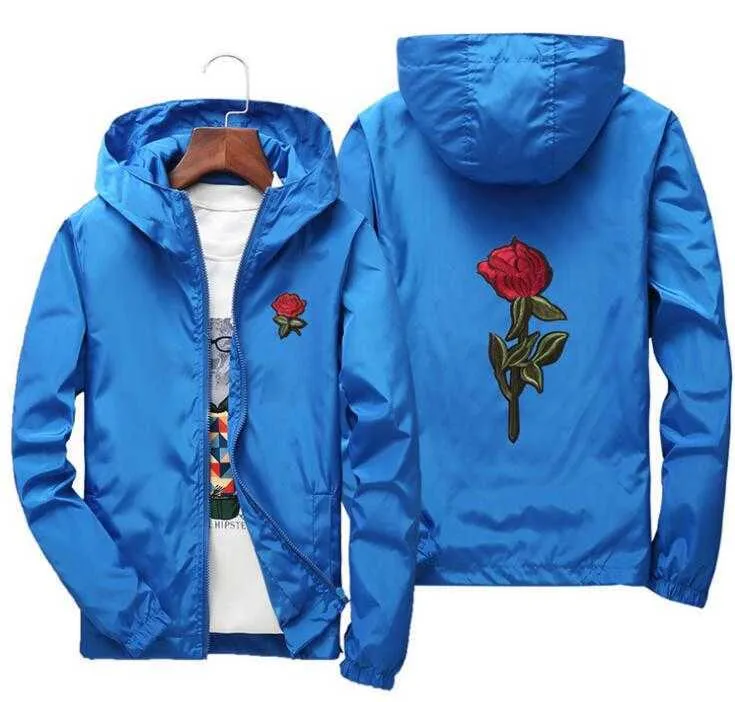 Rose floral jacket windbreaker outlet