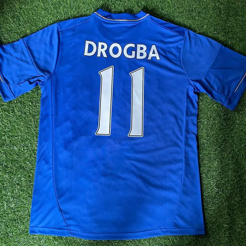 TOP 2012/13 retro soccer jerseys STAR LAMPARD 8 DROGBA 11 TORRES 9 TERRY ZOLA 25 DESAILLY 6 football shirts Classic 2013 HOME BLUE Shirt Maillot de long sleeve SIZE S-XXL