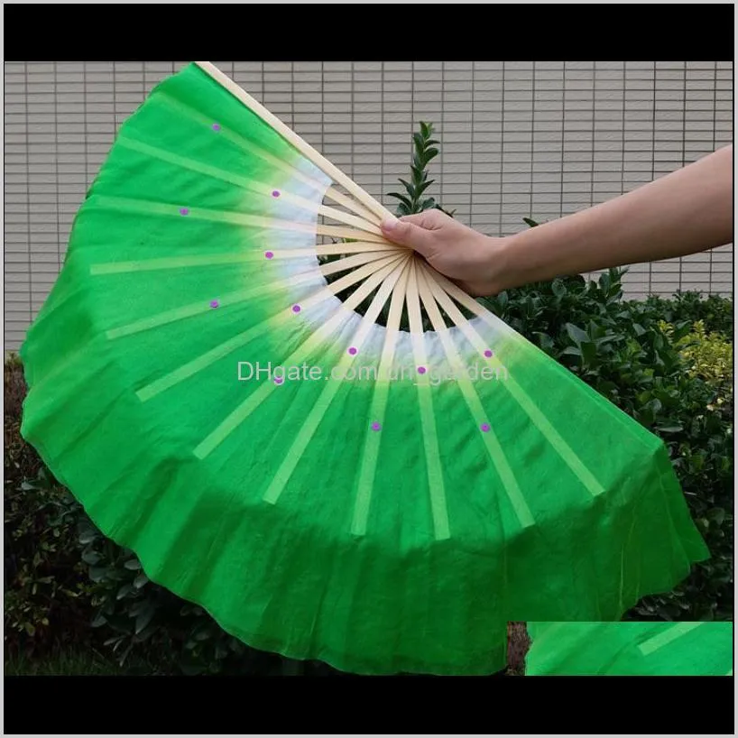hot festive chinese silk dance fan handmade fans belly dancing props 5 colors sn2197