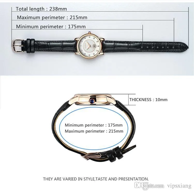 Moda feminina relógio calendário quartzo relógio de pulso strass vermelho branco preto pulseira de couro menina casual esportes relógios à prova dwaterproof água luxu297g