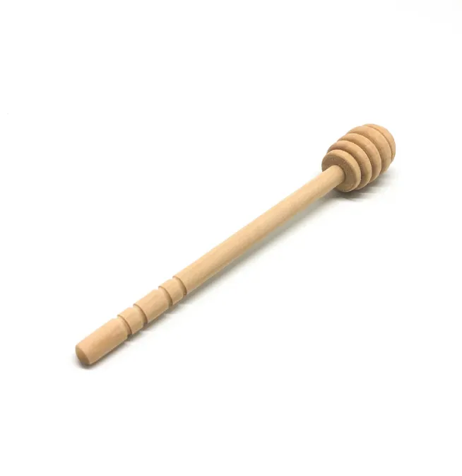 2021 Mini Holz Honig Stick Honig Dipper Party Versorgung Holz Honig Löffel Stick für Glas Lange Griff Rührstab