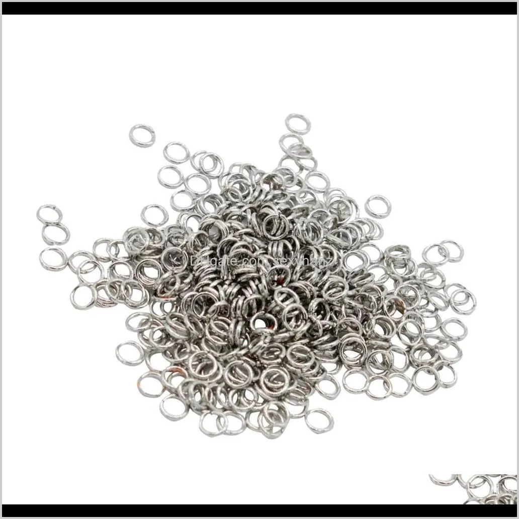 500pcs 4mm 5mm 6mm open jump rings link loops diy jewelry making connector