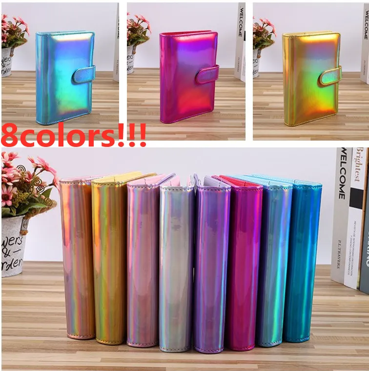 2 Pièces Classeur A6 En PVC Souple Transparent - Reliure 6 Anneaux Pour Notes Et Documents