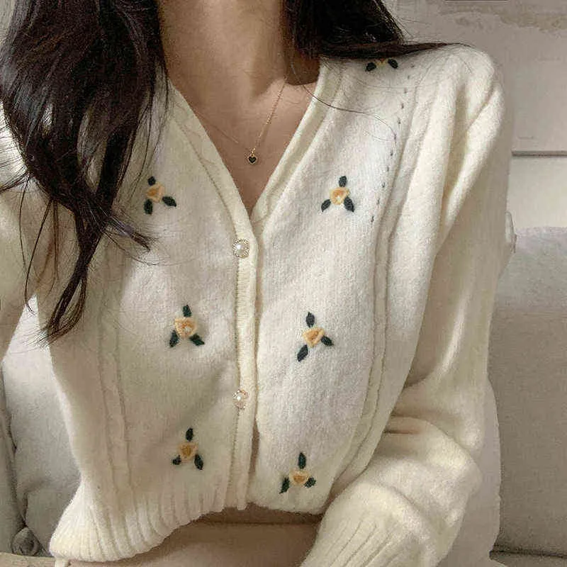 Fall Women Clothing Oversize Womens Sweaters Autumn Vintage Loose Winter Sweater Knitted Women Cardigan Knit Button Maxi 211117