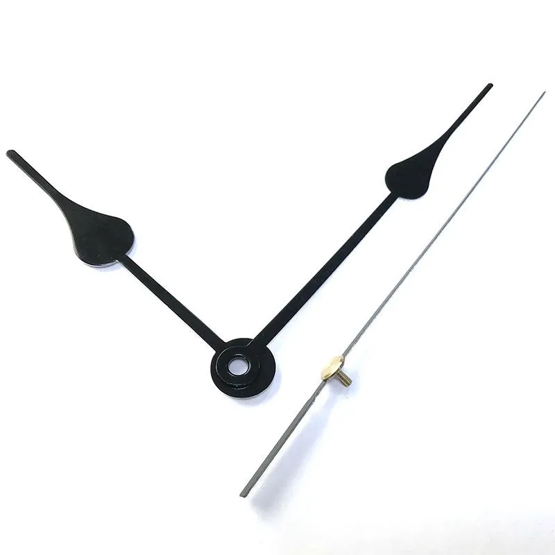 Home Clocks DIY Quartz Clock Movement Kit Black Clock Accessories Spindle Mechanism Repair with Hand Sets Shaft Length