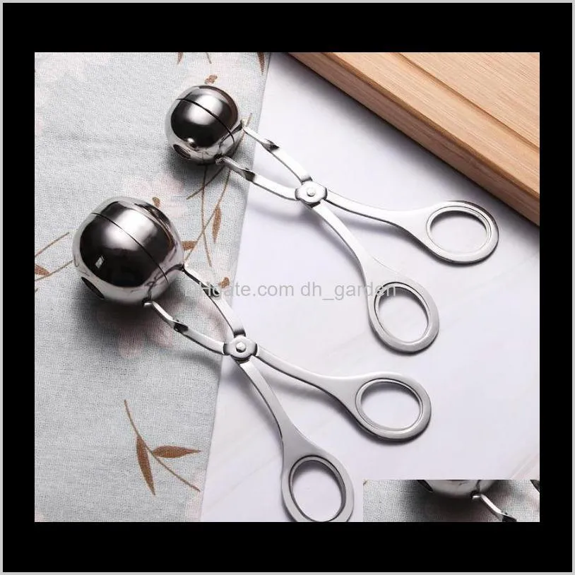  50pcs kitchen meatball maker stainless steel meat & poultry tools diy fish meat ball maker meatball mold tools sn1926