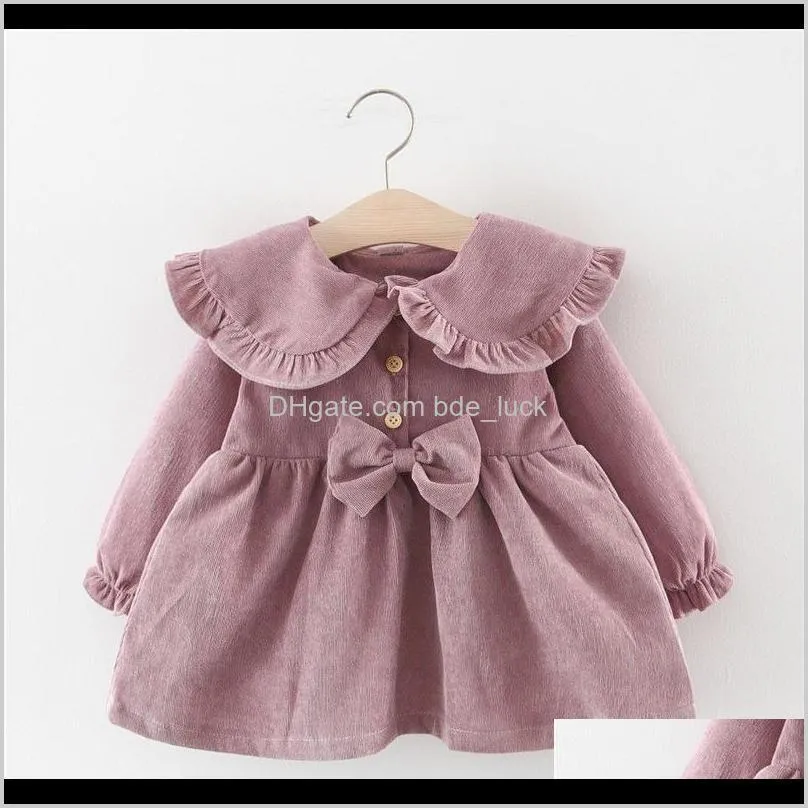 Vestiti per ragazze Neonato, Maternità per bambini Abbigliamento per bambini 0-1-2-3 anni Vestito da ragazza primaverile 8 mesi Versione coreana Principessa Femmina Baby Drop