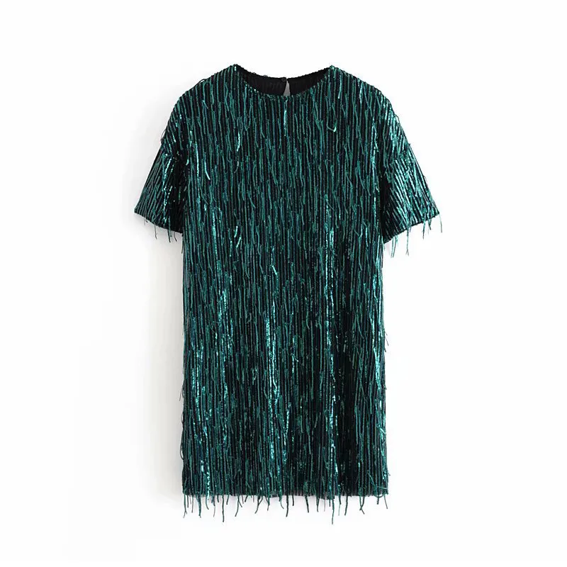 Fashion Women Sequins Short Sleeve Mini Dress Summer... From Bai06, $19.57  | DHgate.Com