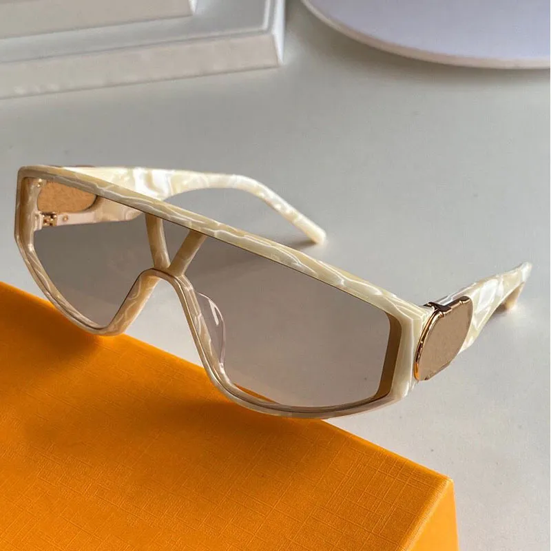 womens Sunglasses 1480 Fashion Classic Party Holiday Beige One-Piece Frame Glasses Anti-ultraviolet UV 400 Lens Designer Top Quality With Original Box