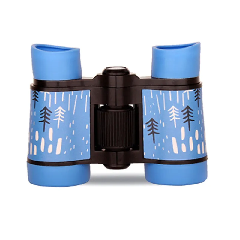 New sale 4x30 telescope rubber non-slip portable gift children's outdoor color binoculars fixed zoom