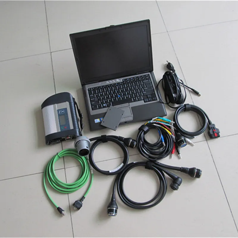 Strumento diagnostico MB Star C4 Wifi HHT Sistema DAS di diagnosi SD Connect in SSD Diag SD C4 da 480 GB con laptop d630