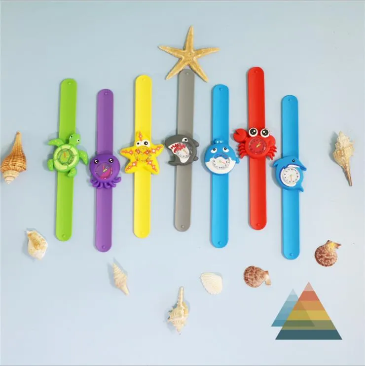 Baby Watch 3D Cartoon Animals Shark Silicone Slap Belt Quartz Kids Toy Watch Christmas Gift from Dhgate Children s watches - price 1 64