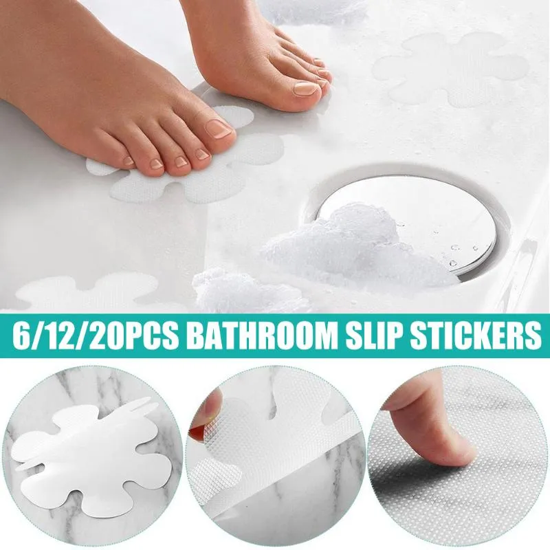 Banyo Paspasları Anti-Slip Stickers Güvenlik Şeritleri Kar Tanesi Duş Saklamaları Küvet Çıkartmaları Bant Banyo Ürünleri