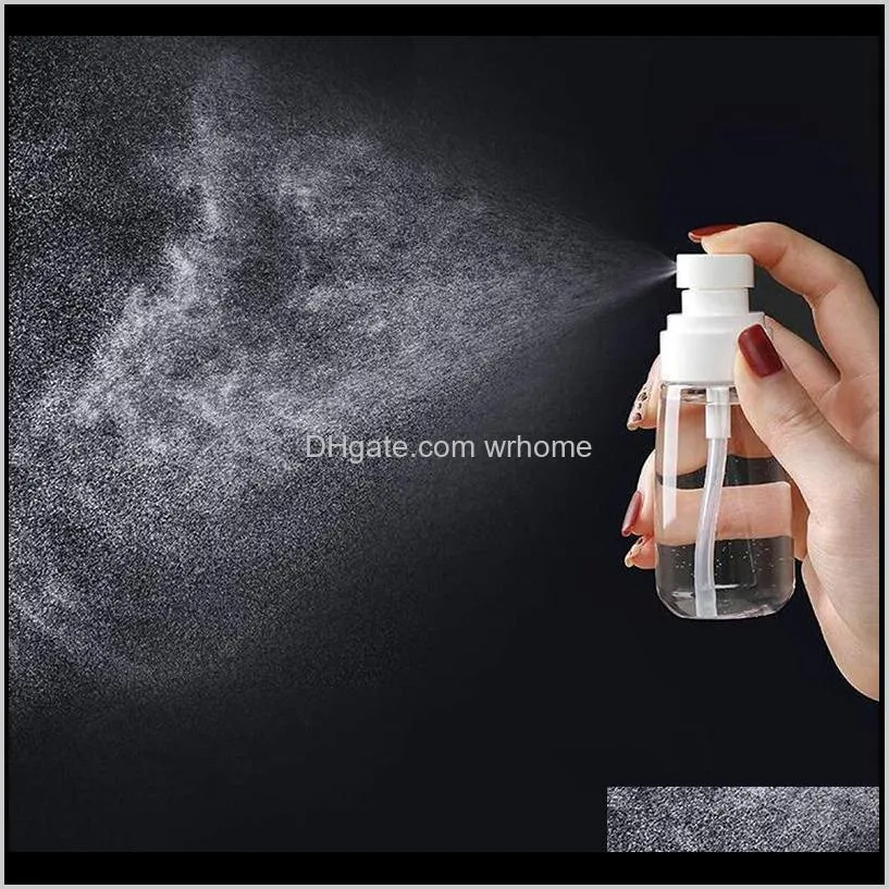 10 pcs portable refillable plastic fine mist perfume spray bottle transparent empty spray sprayer bottle, 100ml,transparent