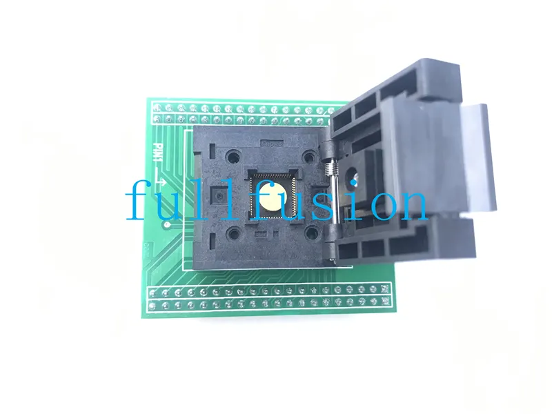 QFN-64BT-0.5-01 Enplas IC Test e Burn-in Socket QFN64 para DIP Adaptador de Programação 0.5mm Pitch 9x9mm