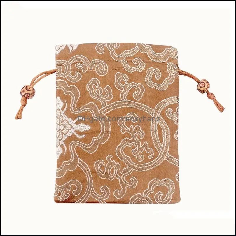 Damask creative pouches jewelry pouch silk drawsting bags chinese style jewelry bags Bracelet Bag 605 Z2