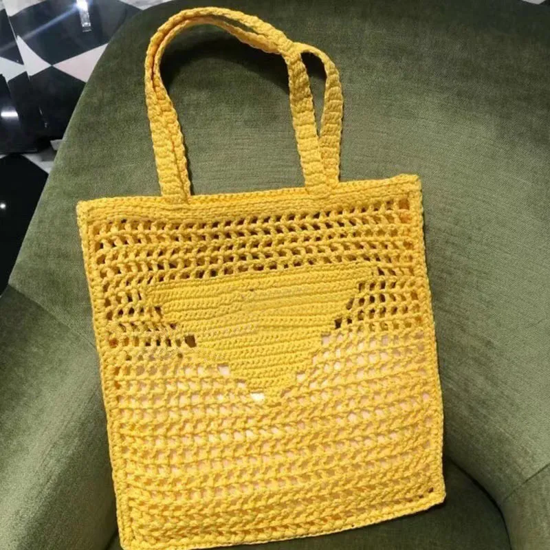 Lady Large Straw Bag Wine Coconut Fiber Tote Bags Women Shopping Handbag high quality Crochet Pouch