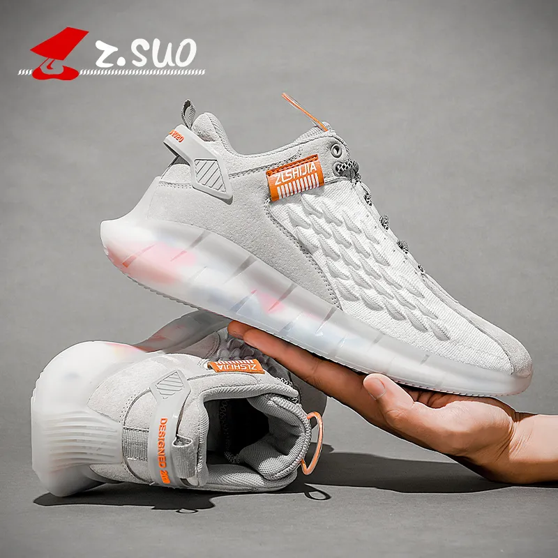 Z.Suo Homens Mulheres Unisex Casal Casual Moda Sneakers Respirável Esportes Atléticos Sapato de Corrida