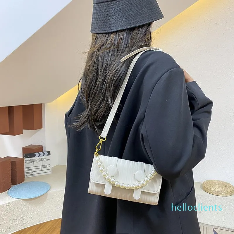 Shoulder Bags 2021 Summer Messenger Bag Ins Fashion Simple Trend Handbag PU Leather Lady