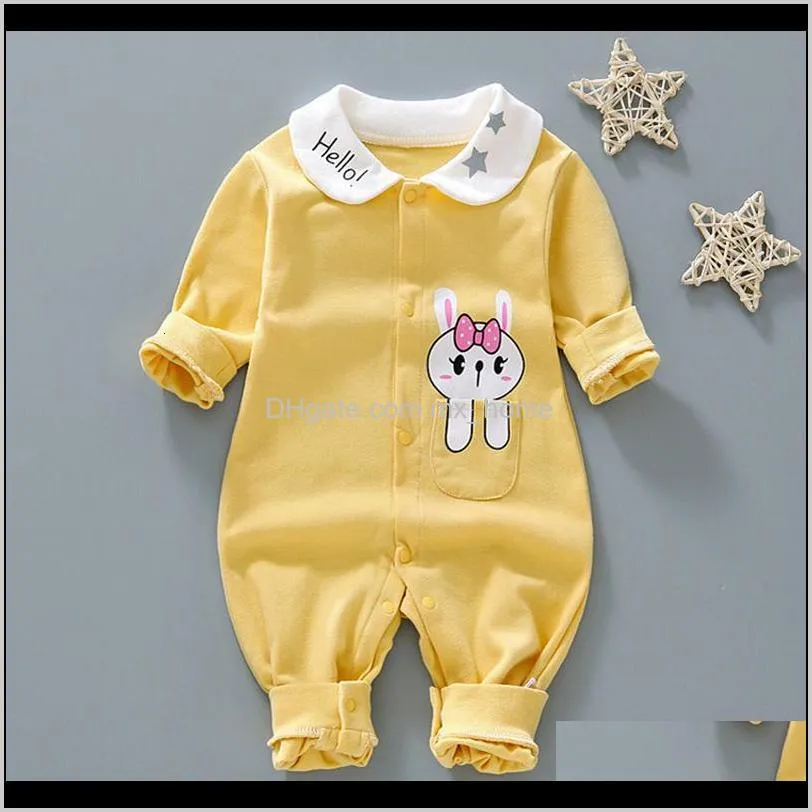 2021 new spring autumn baby-born girls boys ensemble for 1st birthday baby clothes infant overalls a6gx