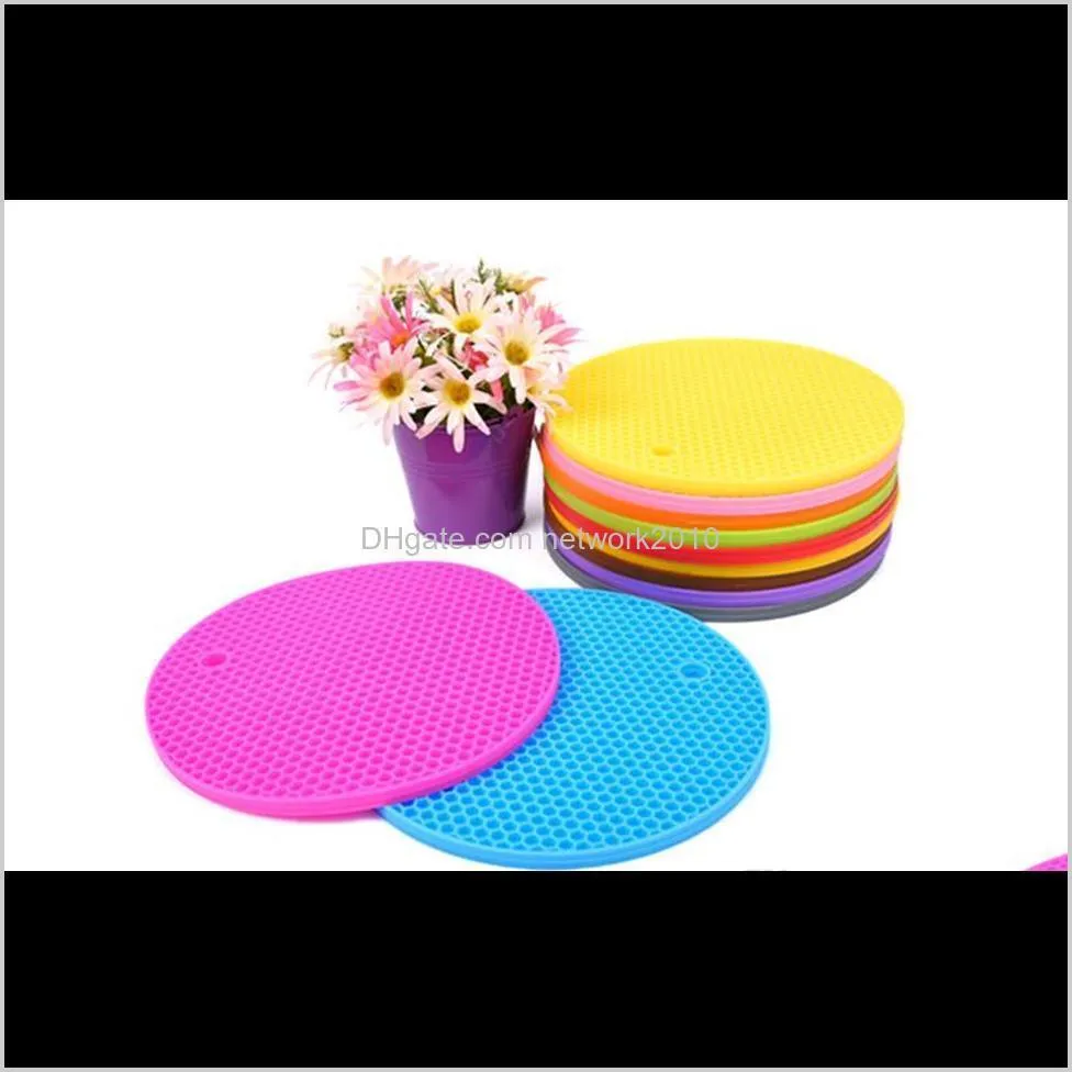 table silicone pad silicone non-slip heat resistant mat coaster cushion placemat pot holder kitchen accessories cooking utensils
