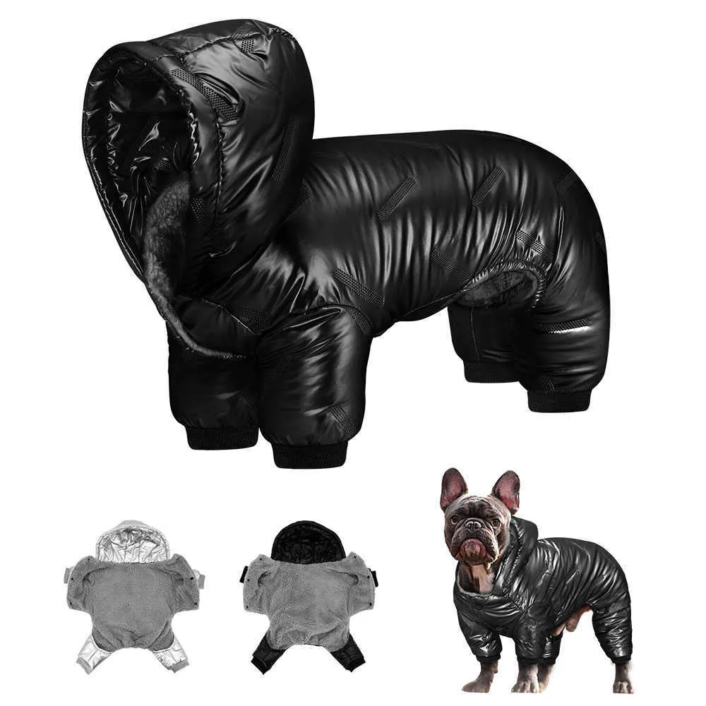 Waterdichte winter dikke hondenkleding jas pitbull puppy kleding algemene warme zwarte huisdier jas kleding voor kleine medium honden mop 211007