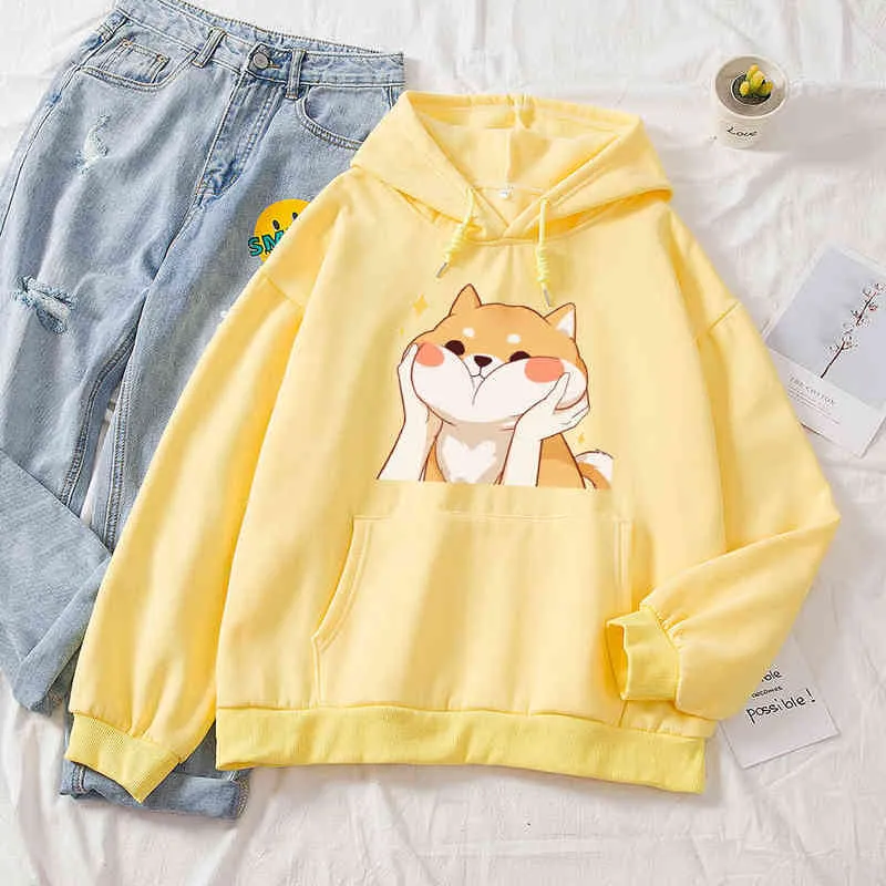 Kawaii shiba inu hoodie Clearance