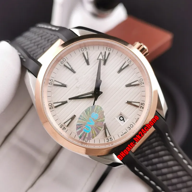 14 Estilos UVS Relojes de alta calidad 41 mm Aqua Terra 150M Cal.8900 Reloj automático para hombre 220.22.41.21.02.001 Esfera blanca Correa de caucho Relojes de pulsera para caballeros