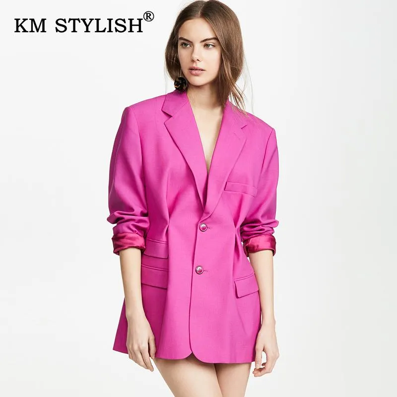 日本製 女性ブレザーファッションソリッド長袖緩いエレガントカジュアルシングルブレストポケットブレザー2カラーコートレディーススーツ 35周年モデル アパレル レディース服 Www Tandmeducationalopportunities Com