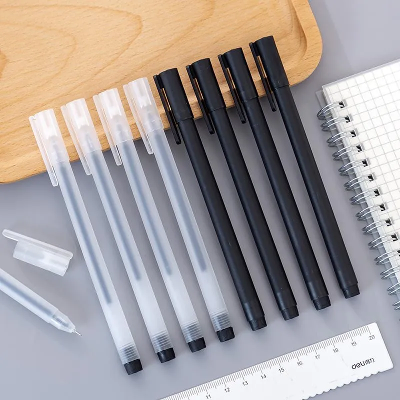 Simple Scrub Neutral Pen Station Student Exam Prizes 0.5 Needle Office Supplies Business Advertising Points Redemption Gift Black Water Pens